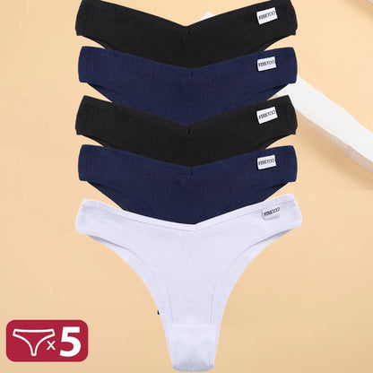 5PCS Cotton Thongs