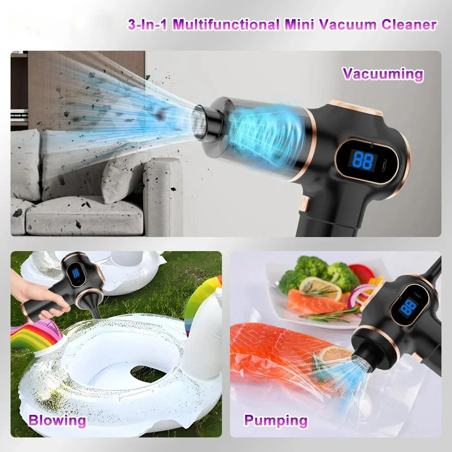 TINGBAI Cordless Handheld Car & Home Vacuum Cleaner