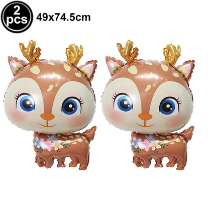 Standing Christmas Foil Balloons, Giant Christmas Tree Santa Snowman Reindeer Rocking Horse Balloons