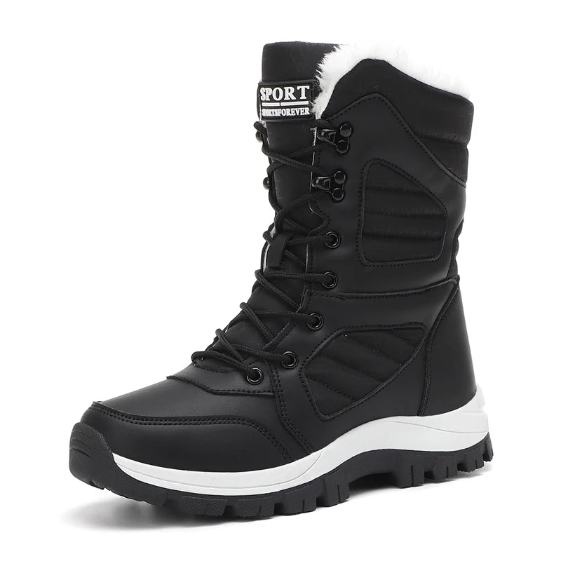 Winter Waterproof High-Top Snow Boots for Women