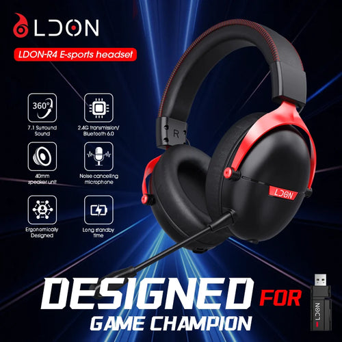 LDON F04 Gaming Wireless Headphone with Mic