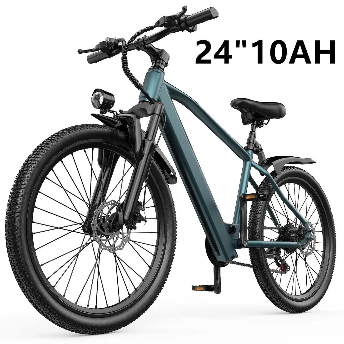 Electric Bicycle 36V Lithium Battery 500W Peak Motor 21-Speed Gear System - Eco-Friendly Transport