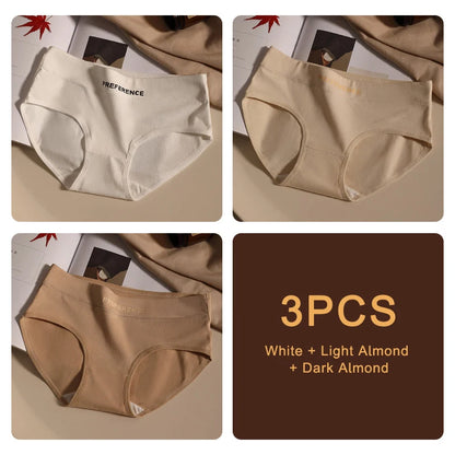3PCS Seamless Soft Cotton Briefs