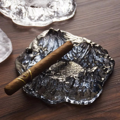 Glass Glacier Crystal Ashtray