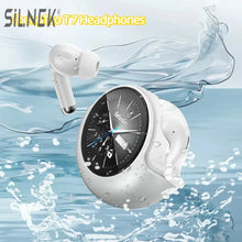 T7 Headphones with Touch Screen Bluetooth 5.4  Headband AI Noise Reduction