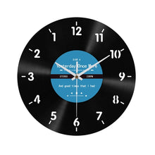 Vinyl Record Counterclockwise Wall Clock
