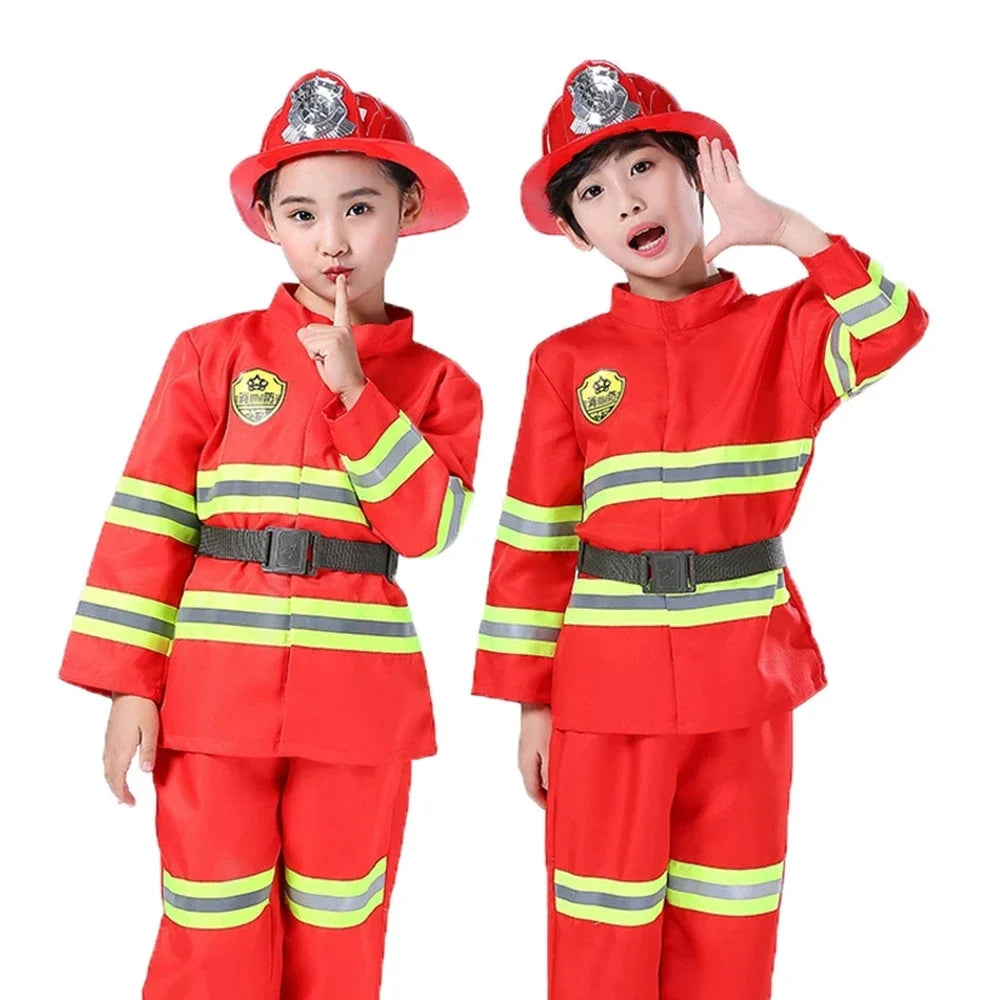 Halloween Kids Firefighter Uniform