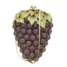 Grape Crystal Purple Designer Handbags