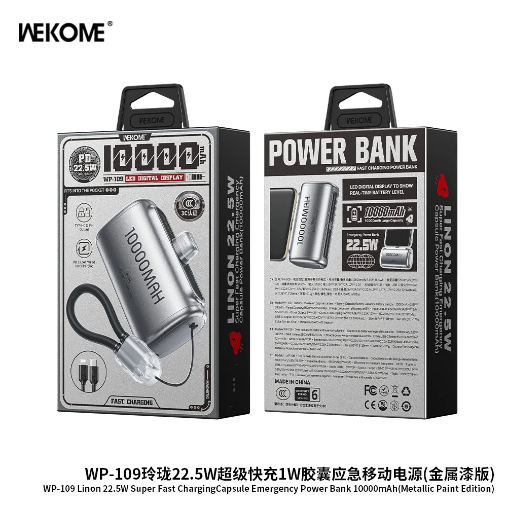 10000mAh Mini Fast-Charging Power Bank
