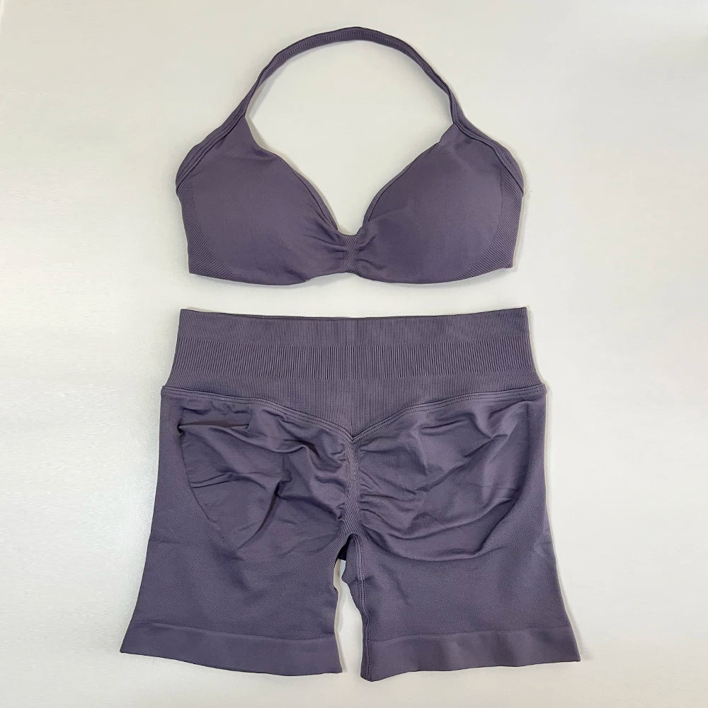 2Pces Seamless Sportswear Set