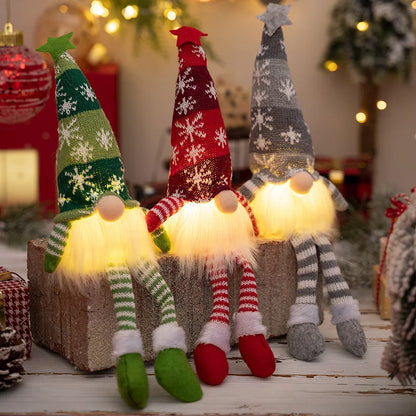 20/30cm LED Faceless Elf/Gnome with Lights Christmas Decoration