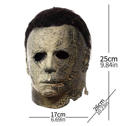 Lofytain 2022 Halloween Ends Michael Myers Horror Mask - Bloody Creepy Latex Cosplay Helmet