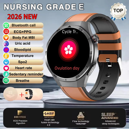 ECG+PPG Smart Watch - Advanced Health Monitor with HD Wireless Calling