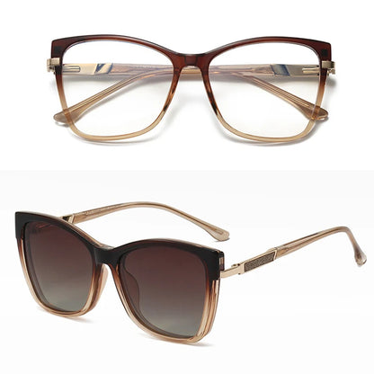 VICKY TR90 Polarized Magnetic Clip-on Sunglasses for Men and Women