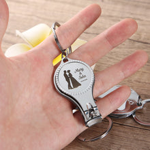Nail Clipper Bottle Opener Keychain