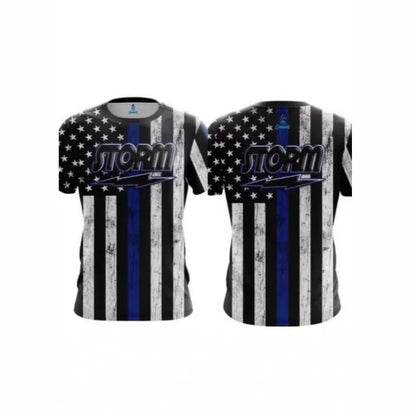 Storm Marble Fluid Graphic Performance Bowling Jersey