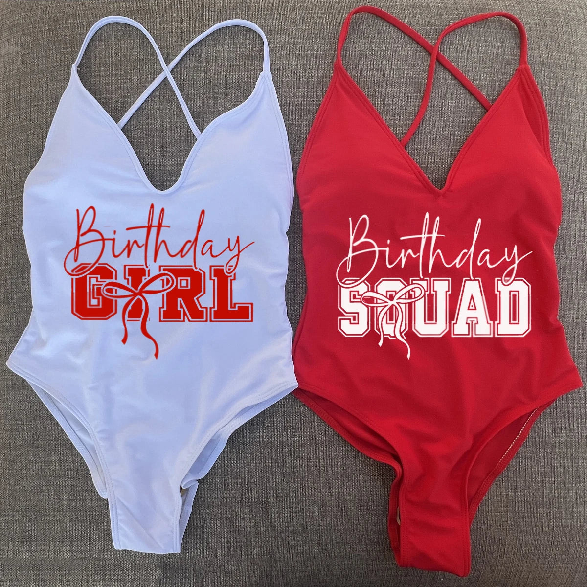 Padded One Piece Swimsuit Birthday Bathing Suit