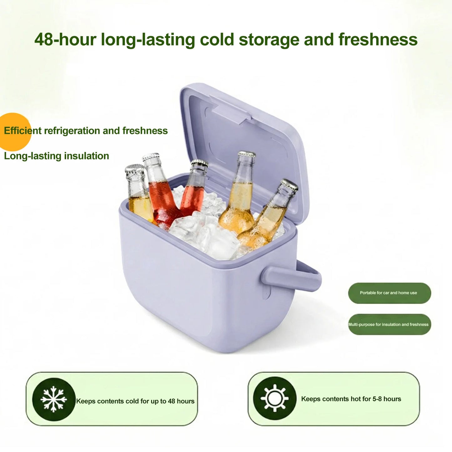 6L Portable Insulated Fishing Cooler & Ice Bucket