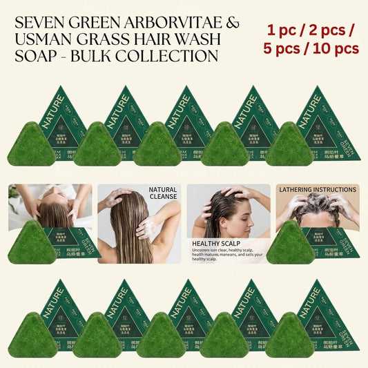 Seven Green Thuja Tiliacea Herbal Shampoo Bar (120g)
