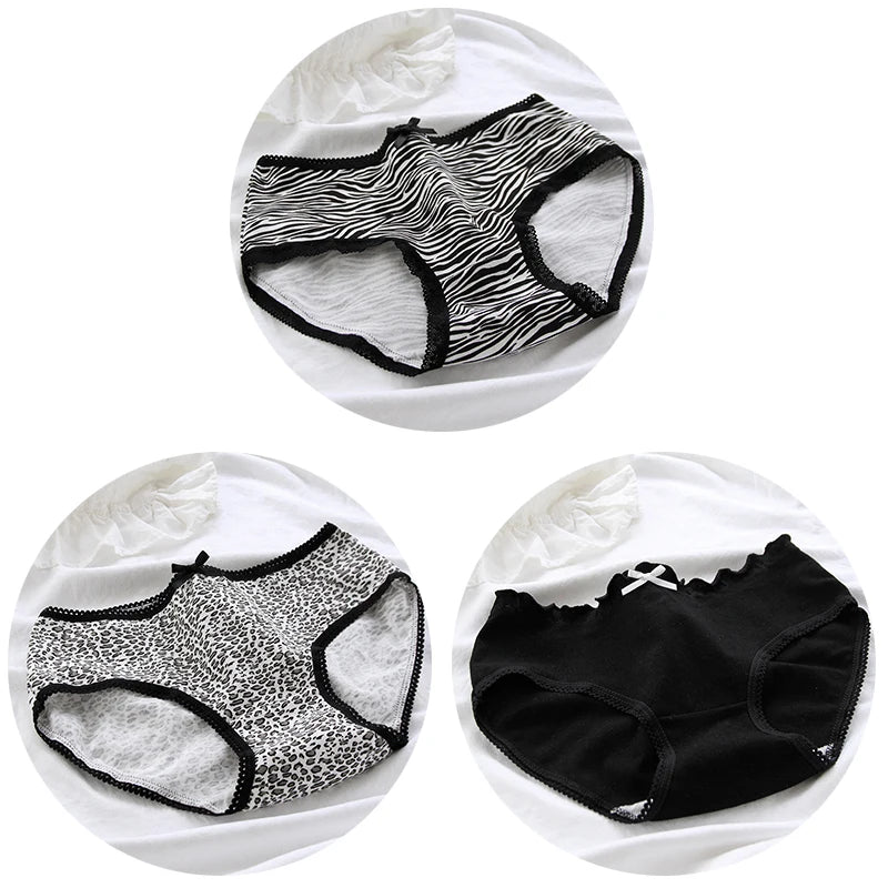 3-Pack Women's Cotton Mid-Rise Briefs & Lingerie Set