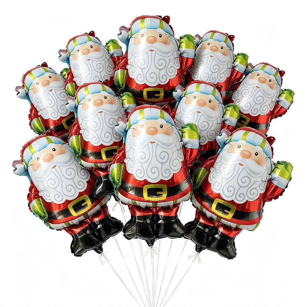 Giant Standing Santa Claus Foil Balloons Christmas Decoration