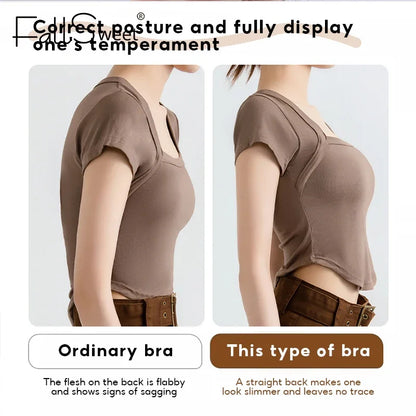 FallSweet Wireless Posture Correction Bra with Cross Back