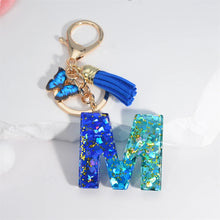 Alphabet Tasseled Keychain