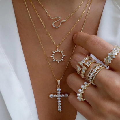 5pcs Simple Braided Bead Chain Necklaces