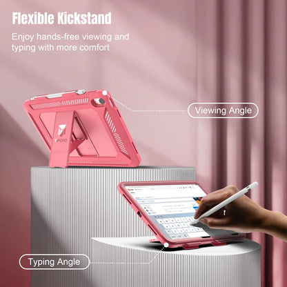 Heavy-Duty Shockproof iPad Case with Screen Protector & Kickstand