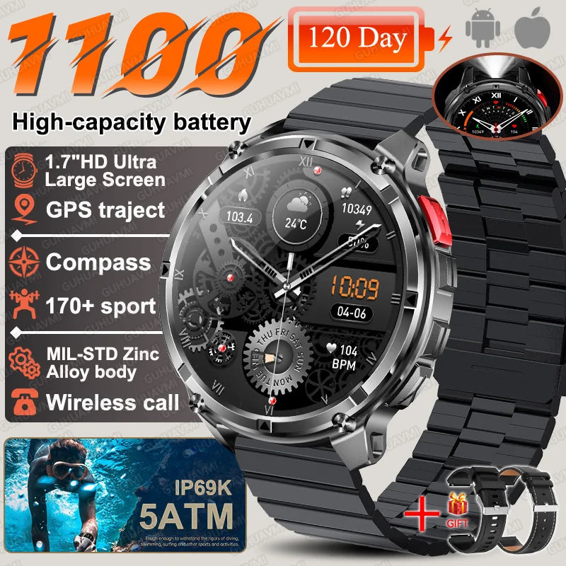 T-Rex3 Pro 1100mAh Battery Smart Watch