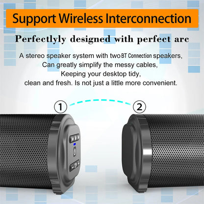 Wireless Bluetooth TV Soundbar Speaker with Subwoofer Effect