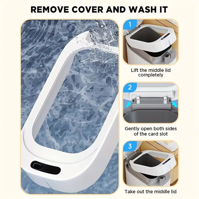 JOYBOS Automatic Adsorption Bag Trash Can With Lid Smart Sensor
