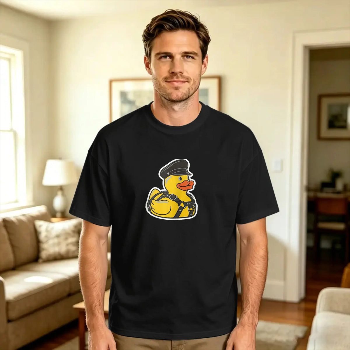 Men’s 100% Cotton Oversized Streetwear T-Shirt – Casual Summer Crewneck Tee