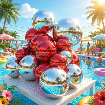 Giant Mirrored Inflatable Sealed Balloons & Event Spheres