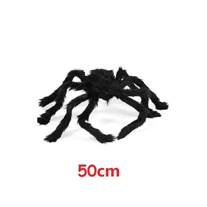 Giant Halloween Spider & Web Outdoor Decoration Set