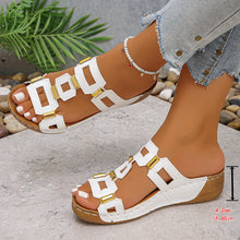 Roman Style Open Toe Summer Wedges