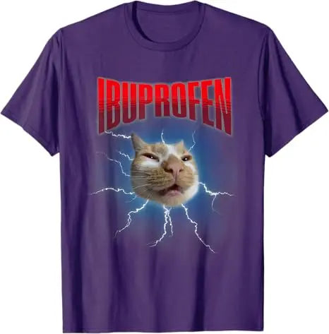 Funny Ibuprofen Cat Meme T-Shirt – Unisex Graphic Cotton Tee