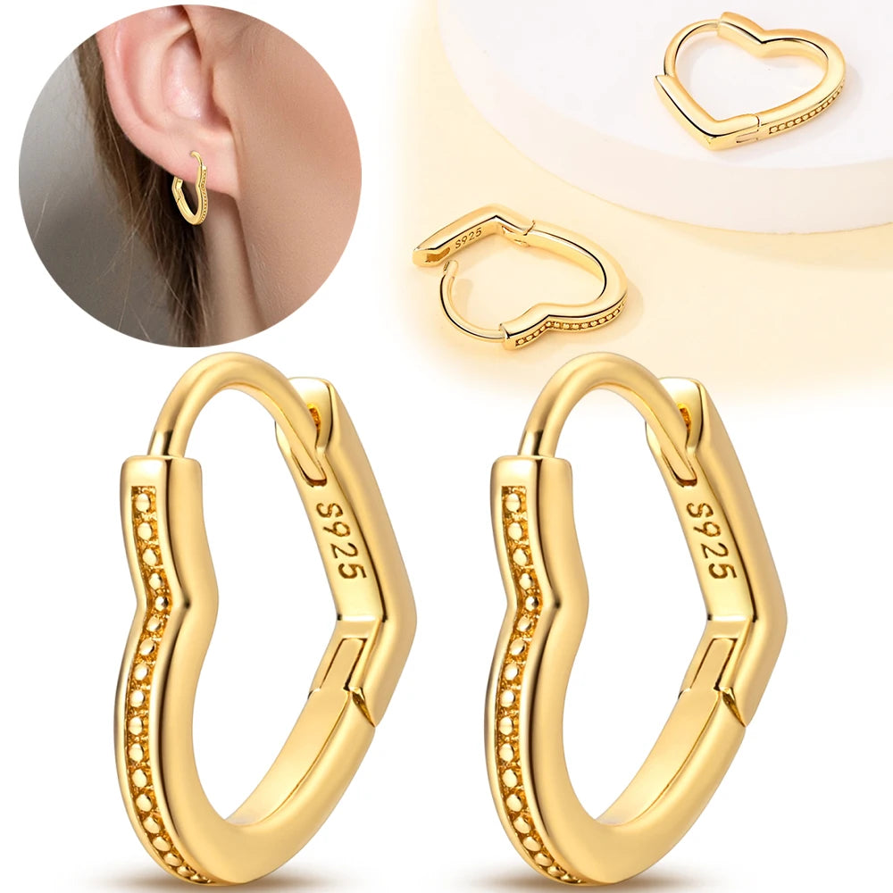 925 Sterling Silver Dancing Bee Hoop Earrings – Cute Enamel Zircon Jewelry