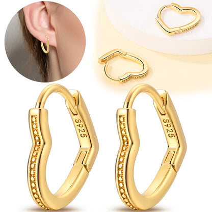 925 Sterling Silver Dancing Bee Hoop Earrings – Cute Enamel Zircon Jewelry