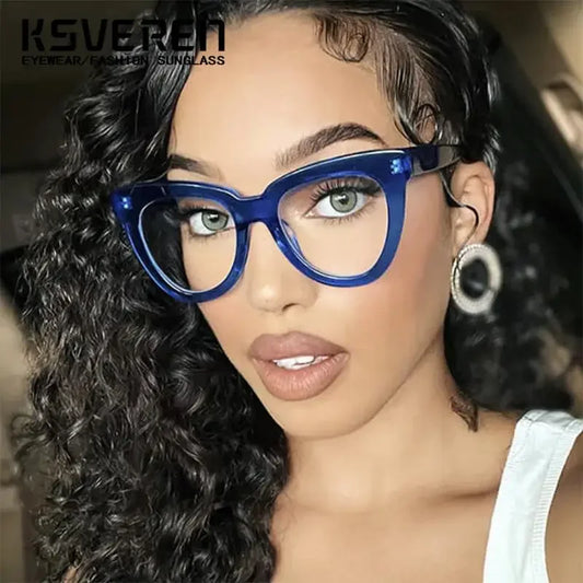 KSVEREN Classic Cat Eye Reading Glasses