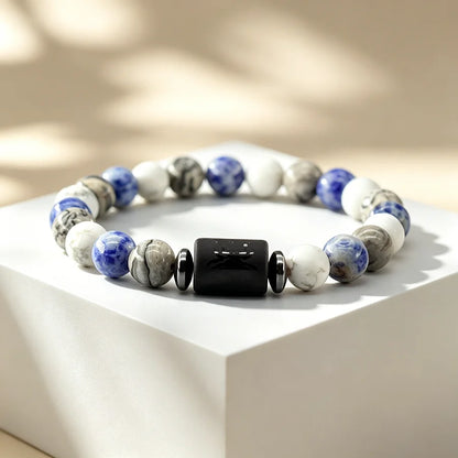 12 Zodiac Sign Natural Bead Bracelet for Men & Women