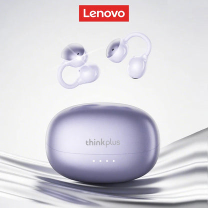 Lenovo LK6 Wireless Bluetooth 5.4 Clip-On Earphones with HD Audio & Noise Reduction