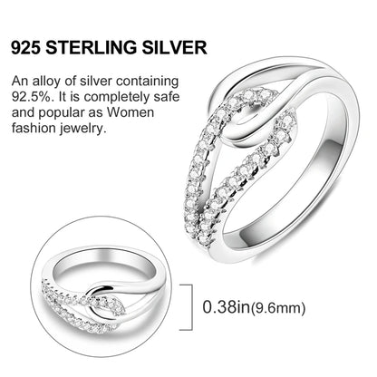 925 Sterling Silver Infinite Love Cubic Zircon Ring