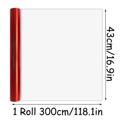 3m*43cm Matte Red Wrapping Paper