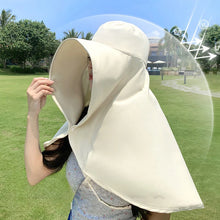 Sunshade Visor Big Neck Protection Shawl Bucket Hat