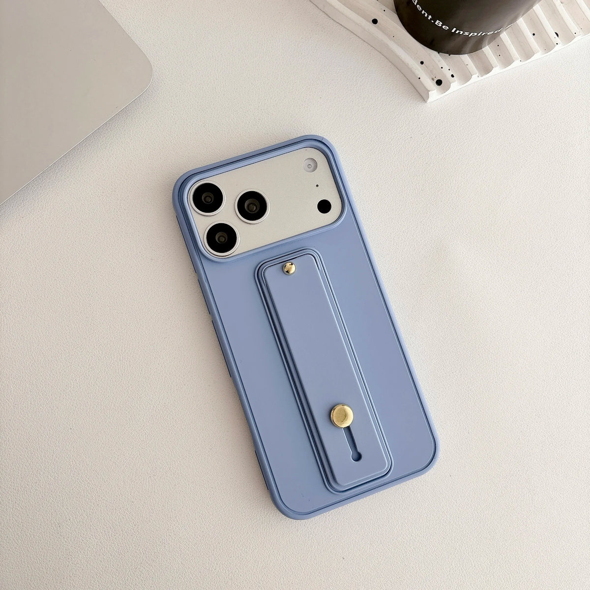 Luxury Business Wrist Strap Phone Case with Kickstand