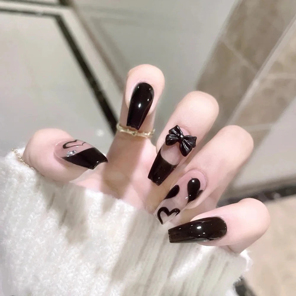 24pcs Mid Length Removable Wear Full Cover Nails