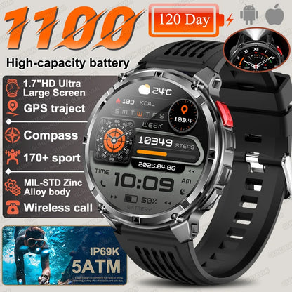 T-Rex3 Pro 1100mAh Battery Smart Watch