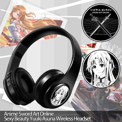 Anime Print Demon Slayer Headphones with Mic