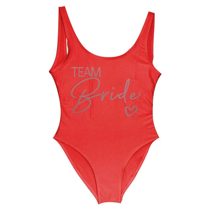 Women’s "Bride" & "Team Bride" One-Piece Swimsuit